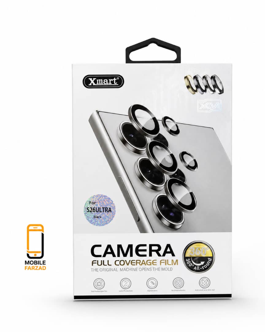 محافظ لنز دوربین Xmart مدل Camera Full Coverage Film مناسب Samsung Galaxy S26 Ultra