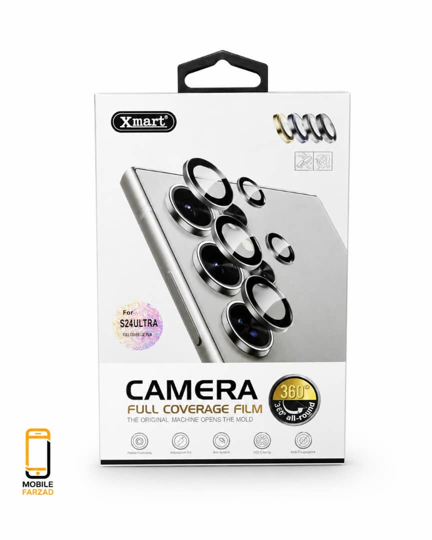 محافظ لنز دوربین Xmart مدل Camera Full Coverage Film مناسب Samsung Galaxy S24 Ultra